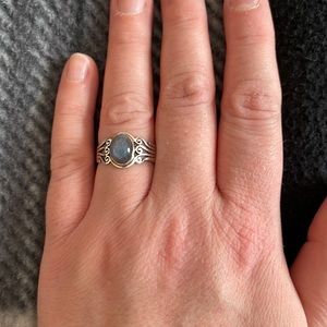 sterling silver labradorite ring
